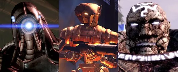 Легион (Mass Effect 2), HK-47 (KotOR), Шейл (Dragon Age: Origins).