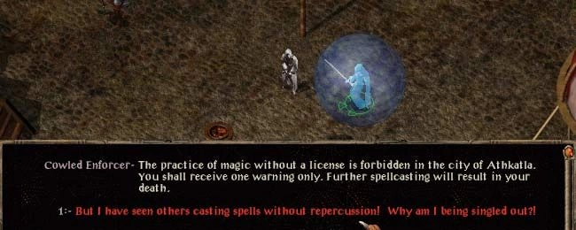 [Baldur’s Gate 2] На скриншоте: Волшебники в рясах