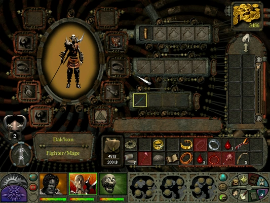 Planescape: Torment Inventory